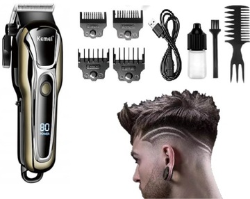 БЕСПРОВОДНОЙ КЛИМЕР ДЛЯ ВОЛОС KEMEI BARBER USB