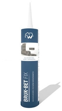 KLEJ FIX JASNY BEŻ BRUK-BET DO PUSTAKÓW BLOCZKÓW BETONOWYCH OGRODZENIA