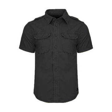 Košeľa s krátkym rukávom BRANDIT Vintage Shirt Čierna XXL