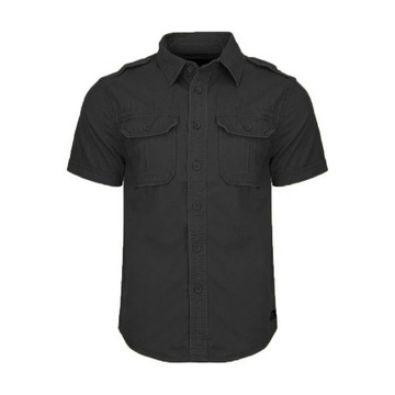Košeľa s krátkym rukávom BRANDIT Vintage Shirt čierna 4XL