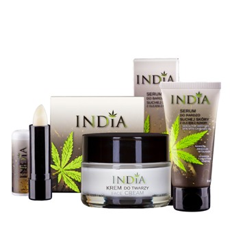 Elegancki zestaw prezentowy kosmetyków z konopi India Cosmetics