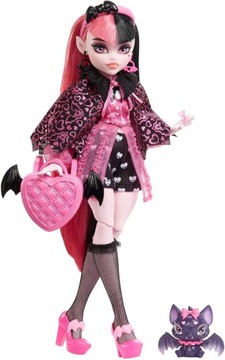 LALKA MONSTER HIGH DRACULAURA LALECZKA MASKOTKA ZABAWKA DLA DZIECKA