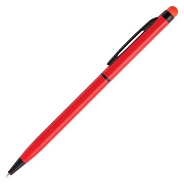 DŁUGOPIS ALUMINIOWY RYSIK DOTYKOWY DO TABLETÓW TOUCH TOP CZERWONO-CZARNY