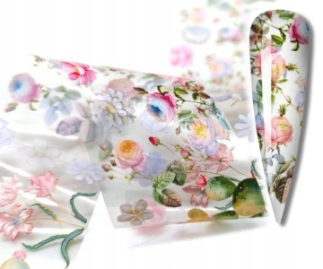 Переводная пленка для нейл-арта 10 смx4 см - Цветы