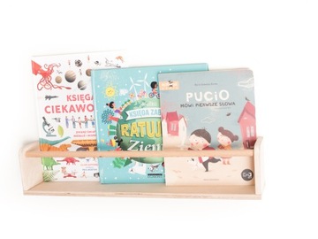 Книжная полка 60см - скандинавский стиль. ПОДВЕСНАЯ ПОЛКА - ДВА-ДА