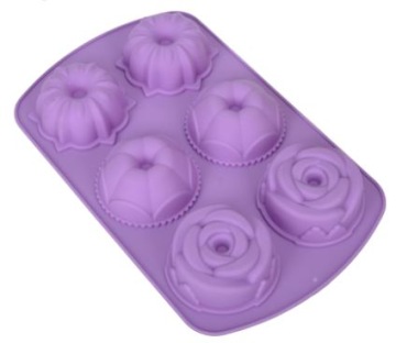 FORMA SILIKONOWA DO BABECZEK MUFFINEK CIASTEK RÓŻY