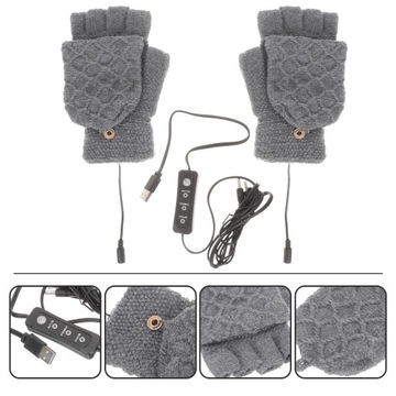Грелки для рук Перезаряжаемые компьютерные перчатки с подогревом
