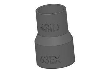 Adapter Axminster 410063 63E 43I Dewalt DCW200N