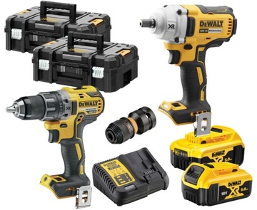 DEWALT ZESTAW DCF894 DCD791 2X AKU 5.0AH TSTAK