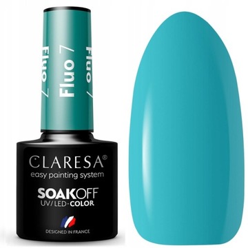 Claresa NA LATO NEONOWY MANICURE Lakier Hybrydowy do paznokci FLUO 7