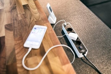 Удлинитель для удлинителя с быстрым зарядным устройством USB, 4 РАЗЪЕМА USB ЕВРО 2