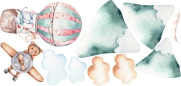 наклейки стикер стены для детей Misie 300