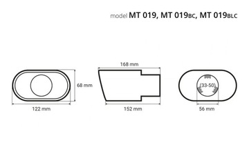 НАКОНЕЧНИК ВЫХЛОПНОЙ НАСАДКИ ХРОМИРОВАННЫЙ ТЮНИНГ НЕРЖАВЕЮЩАЯ СТАЛЬ 019