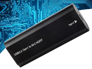 Корпус адаптера накопителя m.2 sata ngff usb 3.1 usb type-c 2230-2280 мм
