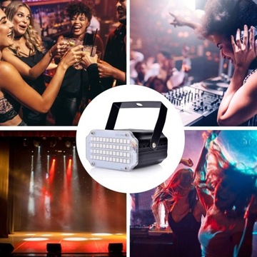DJ RGB DISCO LIGHTING СТРОБОСКОПИЧЕСКАЯ ЛАМПА ДЛЯ ВЕЧЕРИНКИ С ДИСТАНЦИОННЫМ УПРАВЛЕНИЕМ