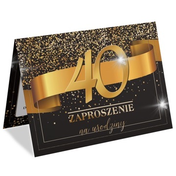 Zaproszenia na 40 urodziny A6wz55
