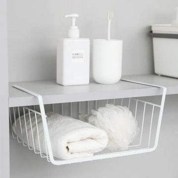 KOSZYK PODWIESZANY DO SZAFY kosz ORGANIZER biały 35cm