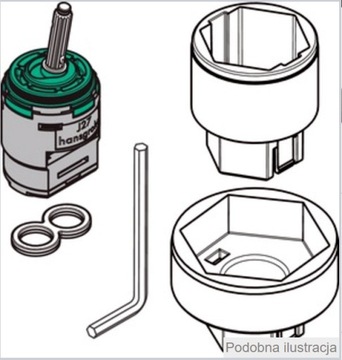 HANSGROHE Kartusz Joystick kompletny do baterii np. PuraVida