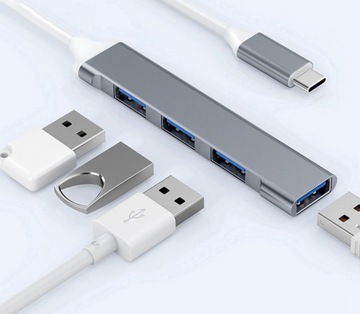 USB-концентратор типа C 3.0-ПОРТОВЫЙ РАЗДЕЛИТЕЛЬ АДАПТЕР 4xUSB