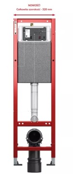 УЗКАЯ КАРКАС УНИТАЗА 32 СМ TECE 9.400.440 НОВЫЕ ОПОРЫ + КОВРИК