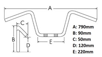 РУЛЬ LEOSHI NAKED MT FZ6 FZ1 FZ8 FZS GSF SV SFV Z750 Z1000 GSX CB CBF
