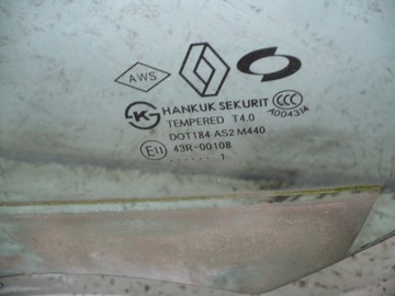 SKLO (OKNO) BOČNÍ LEVÝ ZADNÍ RENAULT LATITUDE