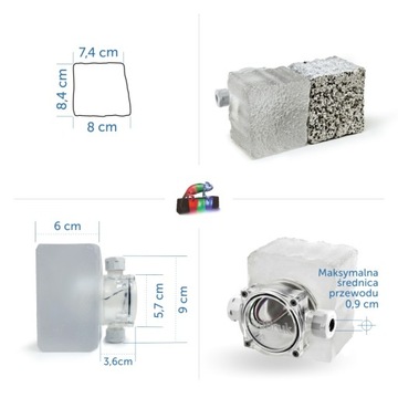 8x светящихся светодиодных брусчаток LedBruk Lento CCT