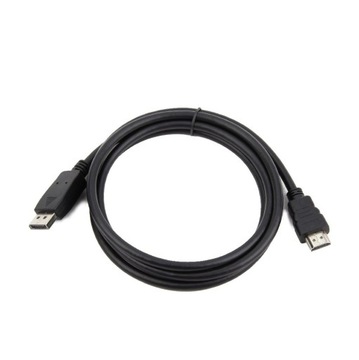 КАБЕЛЬ DisplayPort «папа» — «папа» HDMI DP КАБЕЛЬ HDMI FHD 1М, ЧЕРНЫЙ