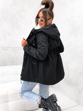 Осенняя двусторонняя ЖЕНСКАЯ куртка_Цвета парки - S