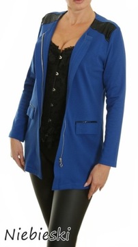 Элегантная длинная куртка на молнии 1129#.