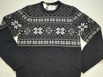 Sweter męski świąteczny zimowy L + reserved