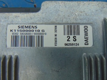 DAEWOO MATIZ 0.8 JEDNOTKA MOTORU K115000010G