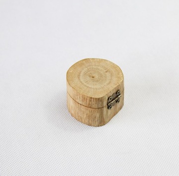 Вощеная коробочка для обручальных колец - Дуб