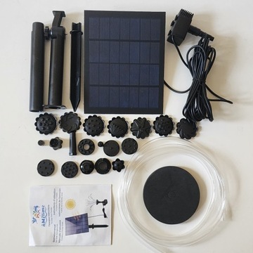 СОЛНЕЧНЫЙ ФОНТАН ДЛЯ САДА 7в, 1,5вт, 240л/ч