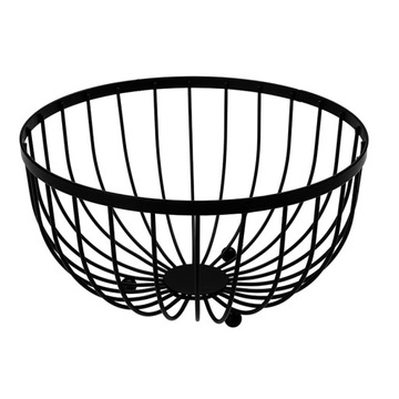 Koszyk metalowy druciany loftowy dekoracyjny black
