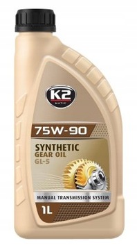 K2 75W90 GL-5/4 SYNTETYCZNY OLEJ PRZEKŁADNIOWY 1L