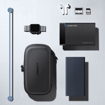 БОЛЬШОЙ КЕЙС ДЛЯ POWERBANK, КАБЕЛЕЙ, ЖЕСТКИХ КАРТ, UGREEN