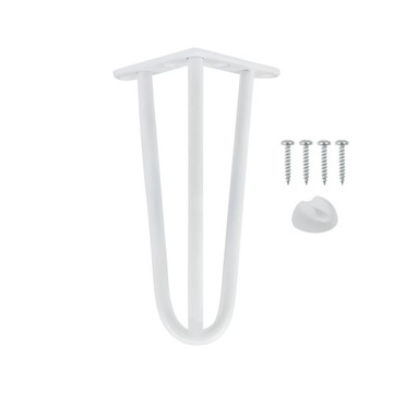 Hairpin legs nóżka noga komody 36 cm fi 10 biały