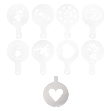 WZÓR DO CUPCAKE SZABLONY DO KAWY PIEC LATTE ART