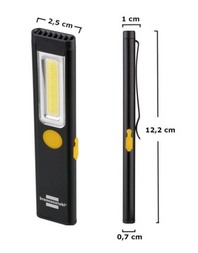 Маленький карманный светодиодный фонарик, мощный, перезаряжаемый фонарь для мастерской, 200 лм.