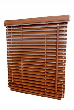 ŻALUZJE ORZECH ROLETY DREWNIANE 25MM 60x90