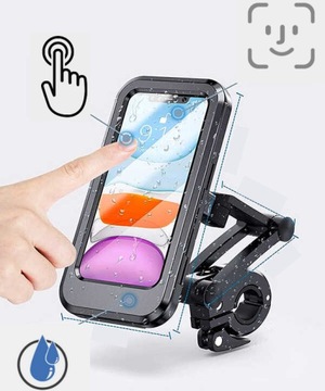 UCHWYT ROWEROWY NA TELEFON STABILNY WODOSZCZELNY Moc na Telefon do Roweru