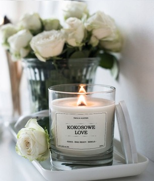 Ароматическая свеча соевая COCONUT LOVE 200мл