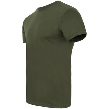 KOSZULKA MĘSKA BLUZKA SPORTOWA BAWEŁNA KHAKI 4XL