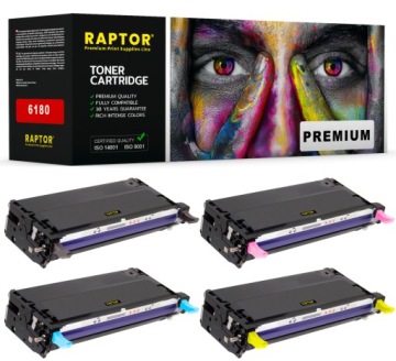4x Toner Pro Xerox Phaser 6180 6180D 6180DN Cmyk
