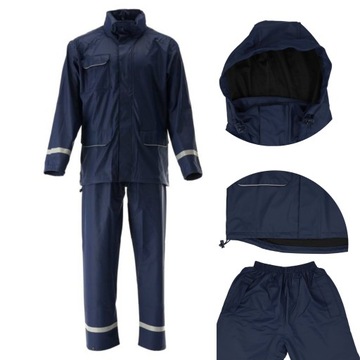 YATO KOMPLET PRZECIWDESZCZOWY SPODNIE + KURTKA XXL