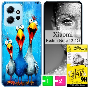 Etui FOTO Case OBUDOWA Plecki Pokrowiec + SZKŁO do Xiaomi Redmi Note 12 4G