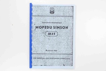 KATALOG INSTRUKCJA OBSŁUGI SIMSON MOPED SR2E