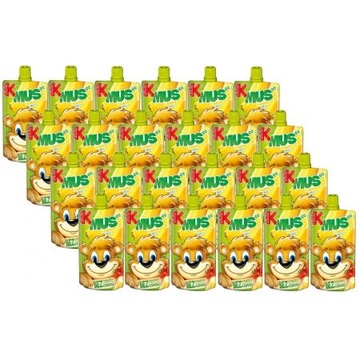 Kubuś Mus 100% banan jabłko 24x 100 g