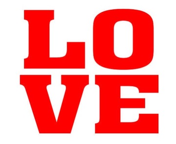 Naklejki na buty czerwone LOVE 2szt ślub wesele